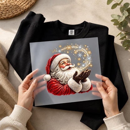 Santa Claus DTF Transfer – Christmas Magic Ready to Press