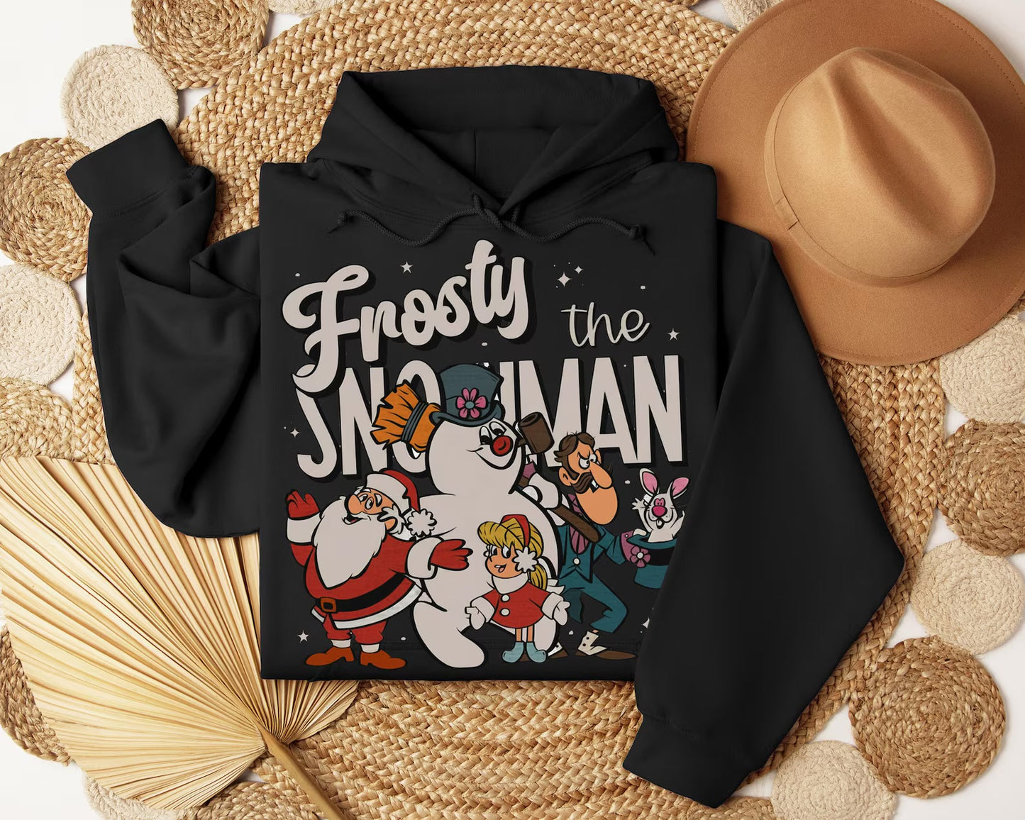 Vintage Frosty The Snowman Christmas Gildan Hoodie