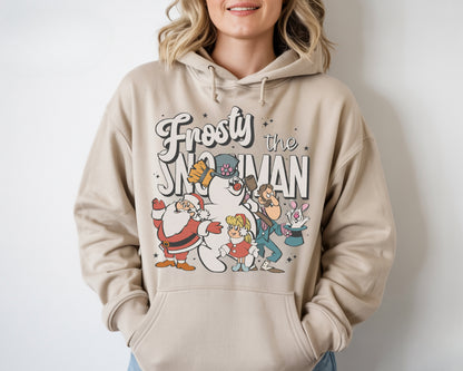 Vintage Frosty The Snowman Christmas Gildan Hoodie